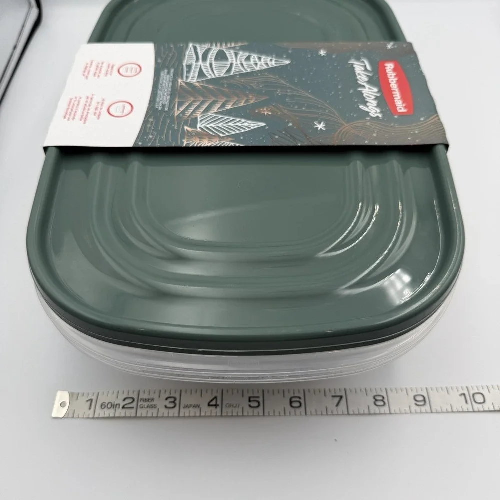 Rubbermaid Take‎ Alongs Limited Ed. Green Lid Storage Container Set